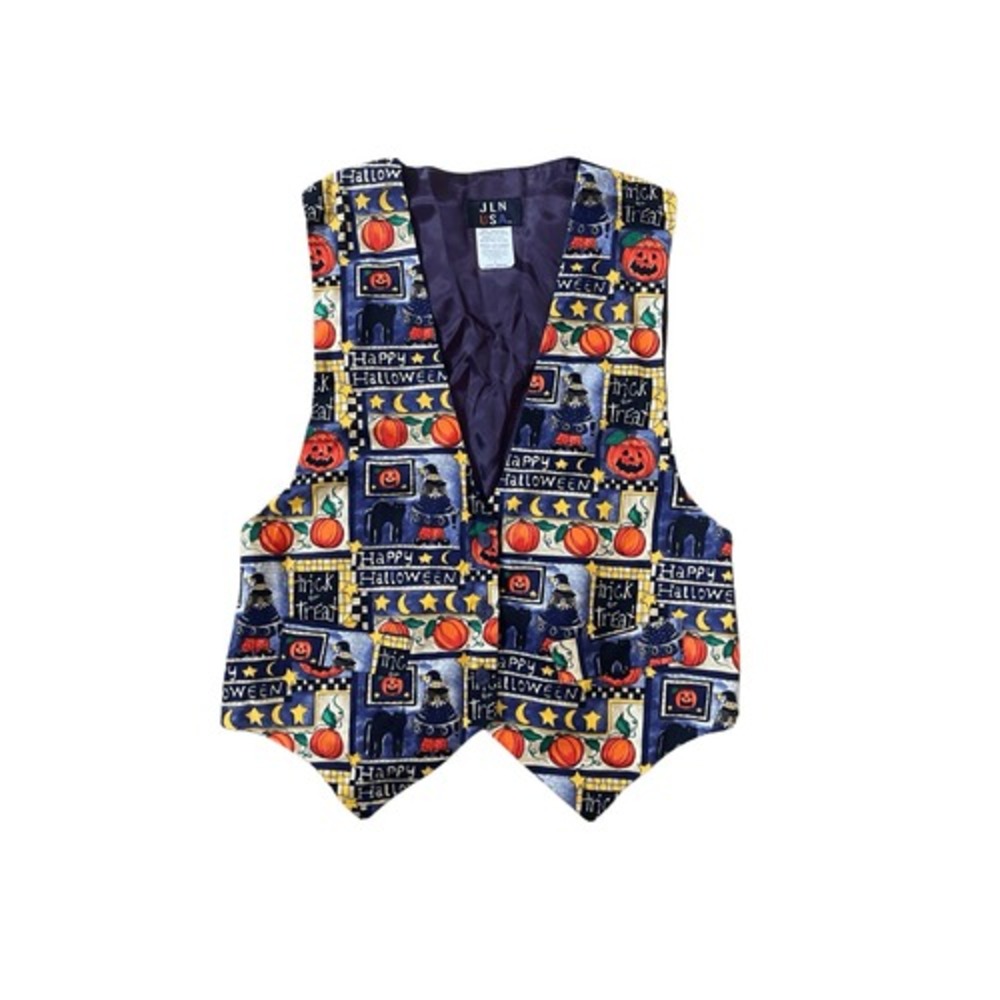 Vintage 90s JLN USA Halloween Vest  Size Large
